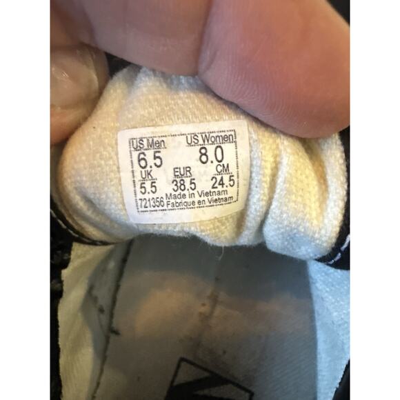 Vans Old Skool Black White Canvas Suede Low Top Sneakers Men’s 6.5 Women’s 8 EU - Picture 6 of 7